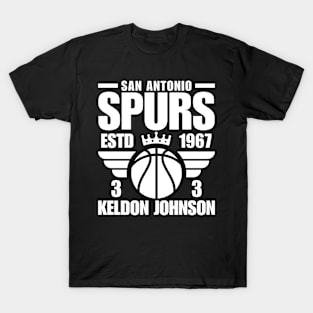 San Antonio Spurs Johnson 3 Basketball Retro T-Shirt